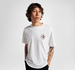 Converse All Star Mountain T-Shirt Wit | 0843-MJQLI