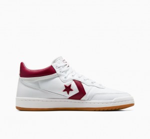 Converse CONS Fastbreak Pro Leren Wit Rood Wit | 1659-LXTOP