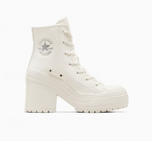 Converse Chuck 70 De Luxe Heel Leren Zilver | 1482-SQLBJ