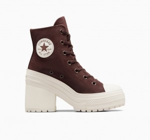 Converse Chuck 70 De Luxe Heel Suede Bruin | 1860-NBDTI