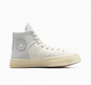 Converse Chuck 70 Marquis Leren Wit Grijs | 8156-XGTWU