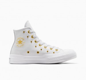 Converse Chuck 70 Star Studded Wit Wit Goud | 7356-FAONK