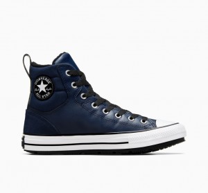 Converse Chuck Taylor All Star Berkshire Boot Obsidian Zwart Wit | 3518-UHLAR