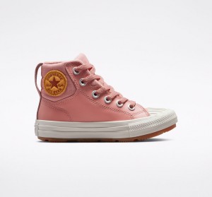 Converse Chuck Taylor All Star Berkshire Boot Leren Roze Roze | 6840-MTWPE