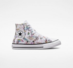 Converse Chuck Taylor All Star Butterfly Shine Wit Roze Paars Blauw | 2143-INULM