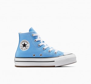 Converse Chuck Taylor All Star EVA Lift Platform Seasonal Color Blauw Wit Zwart | 6813-IJEWR