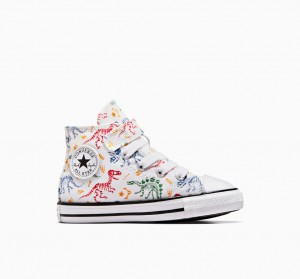 Converse Chuck Taylor All Star Easy-On Dinos Wit Rood Groen | 3826-IOLEZ