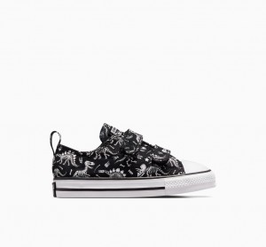 Converse Chuck Taylor All Star Easy-On Dinos Zwart Wit Wit | 1354-ACKSW