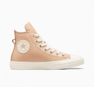 Converse Chuck Taylor All Star Leren Faux Fur Lining Epic Dune / Egret / Egret | 7803-DNGRH