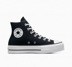 Converse Chuck Taylor All Star Lift Platform Zwart Wit Wit | 8026-OPMND