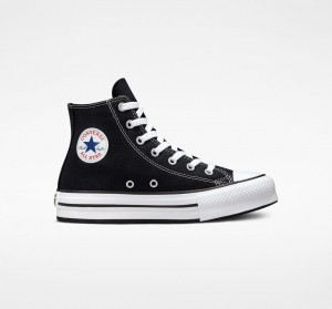 Converse Chuck Taylor All Star Lift Platform Zwart Wit Zwart | 9163-GFHJZ