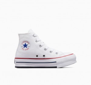 Converse Chuck Taylor All Star Lift Platform Wit Donkerblauw | 4675-UIAND