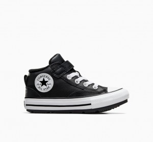 Converse Chuck Taylor All Star Malden Straat Boot Zwart Zwart Wit | 9235-JVBHT