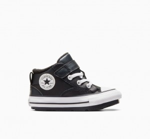 Converse Chuck Taylor All Star Malden Straat Boot Zwart Zwart Wit | 7986-RTGEH