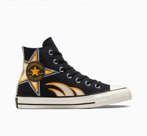 Converse Chuck Taylor All Star Moto Zwart Wit Geel | 7246-JBCUF