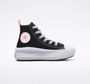 Converse Chuck Taylor All Star Move Platform Zwart Roze Wit | 5418-JSBWP