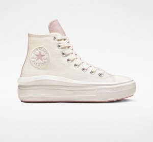 Converse Chuck Taylor All Star Move Platform Tonal Materials Roze | 2486-ZNLMC