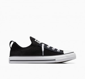 Converse Chuck Taylor All Star Shoreline Knit Slip Zwart Wit Zwart | 7104-FPCDS