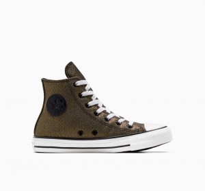 Converse Chuck Taylor All Star Sparkle Zwart Goud Wit | 9856-UGIJY