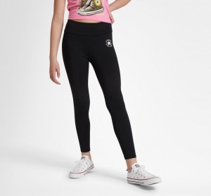 Converse Chuck Taylor Patch High Rise Leggings Zwart | 3495-XIRAW