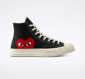 Converse Converse x Comme des Garçons PLAY Chuck 70 Zwart Wit Rood | 4798-ANWUJ