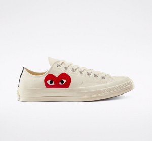 Converse Converse x Comme des Garçons PLAY Chuck 70 Wit Rood | 5680-LTYDP