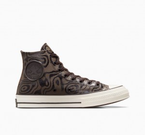 Converse Converse x Wonka Chuck 70 Chocolate Swirl Bruin | 1269-DUWKY