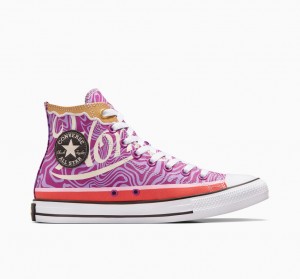 Converse Converse x Wonka Chuck Taylor All Star Swirl Paars Wit Zwart | 0438-LOJZH