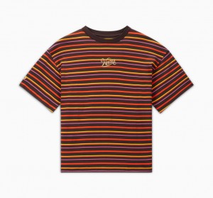 Converse Converse x Wonka Gestreept T-Shirt Wonka Stripe | 1470-BWRNV