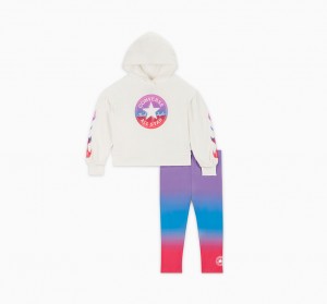 Converse Gradient Hoodie & Leggings Set Bright Violet | 8374-HTNQO