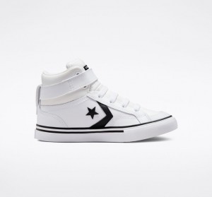 Converse Pro Blaze Riemen Leren Wit Zwart Wit | 3120-NQYOJ