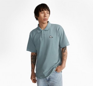 Converse Shoe Patch Polo Shirt Grijs | 8306-CPTIJ