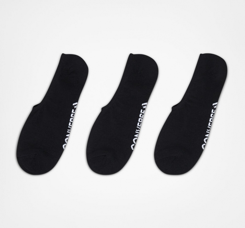 Converse 3-Pack Wordmark Ultra-Low Liner Socks Zwart | 2608-NHKVP