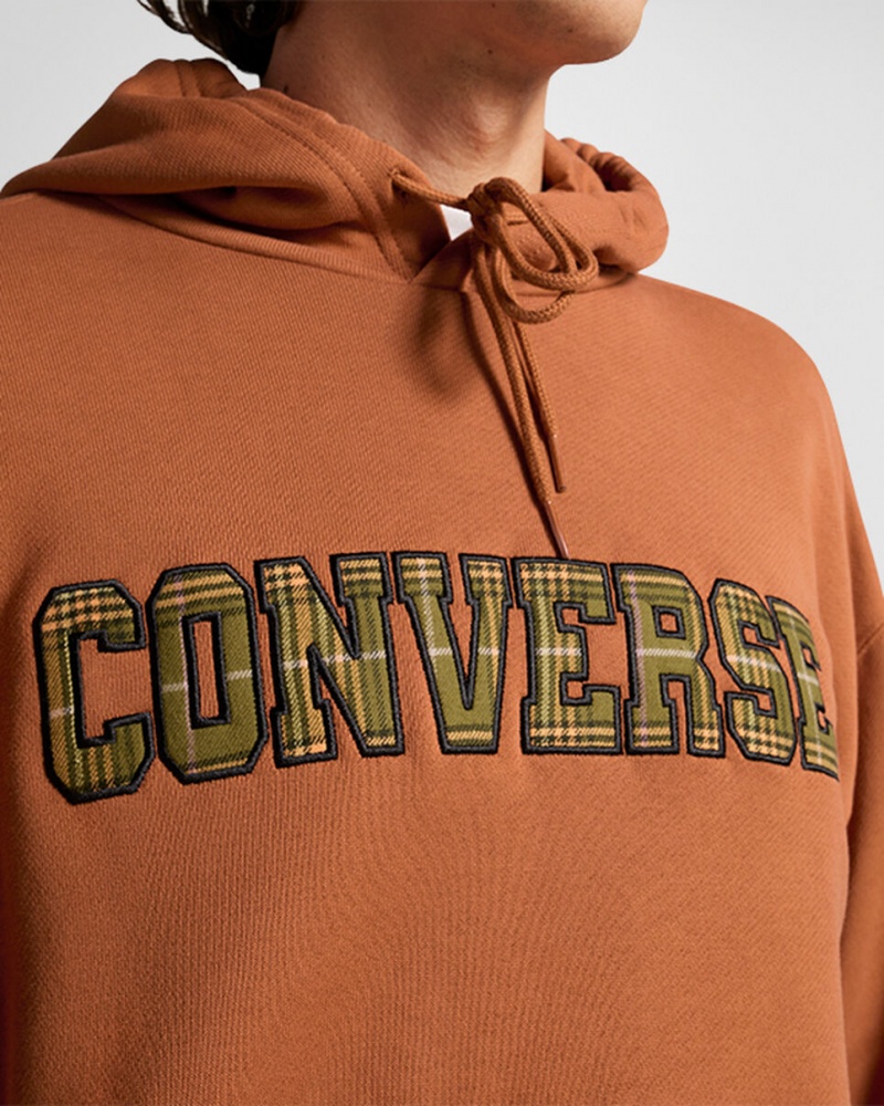 Converse All Star Logo Namesake Hoodie Tawny Owl | 5628-HYUMK