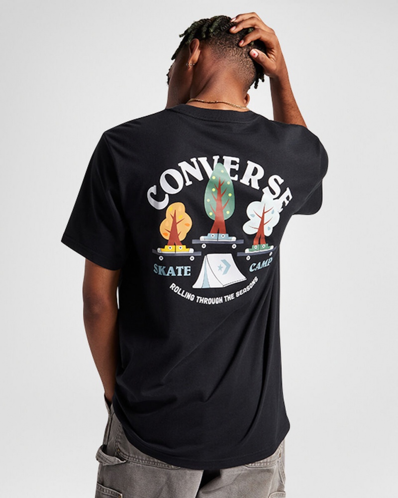 Converse All Star Tree T-shirt Zwart | 9512-MDYAR