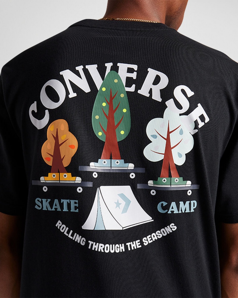 Converse All Star Tree T-shirt Zwart | 9512-MDYAR