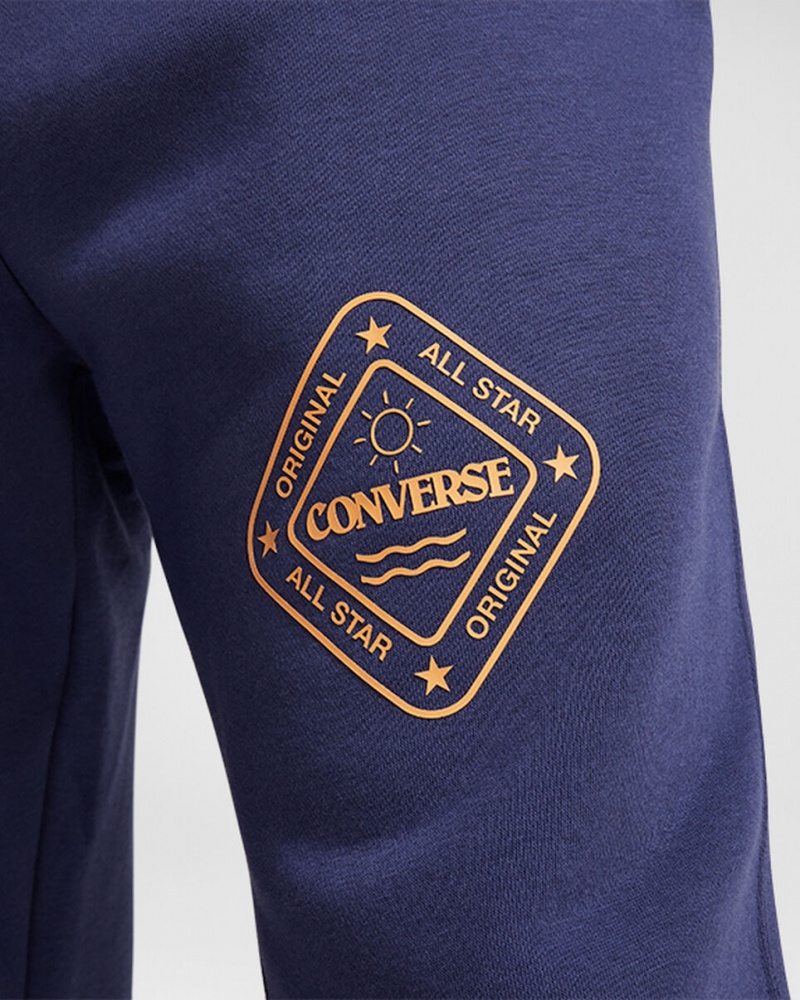 Converse All Star Winter Grafische Sweatpant Blauw | 0749-KWDOQ