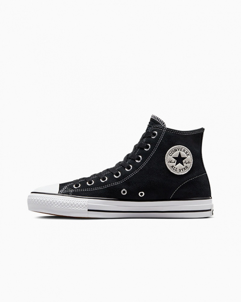 Converse CONS Chuck Taylor All Star Pro Suede Zwart Zwart Wit | 9406-RMPJX