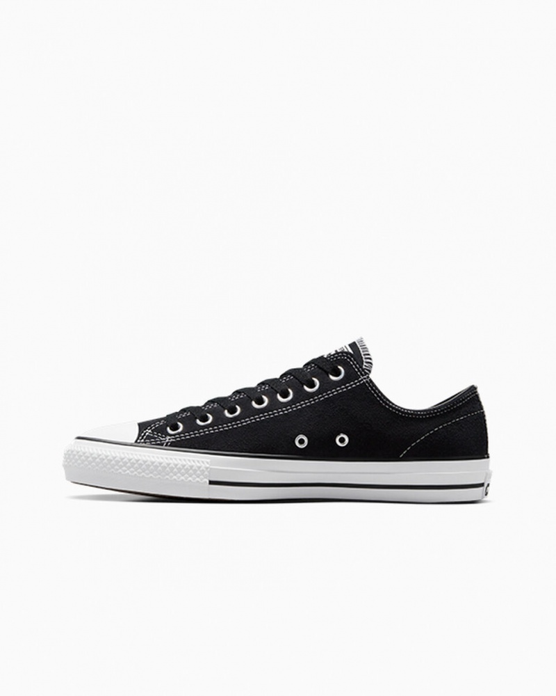 Converse CONS Chuck Taylor All Star Pro Suede Zwart Zwart Wit | 1573-TWGYU