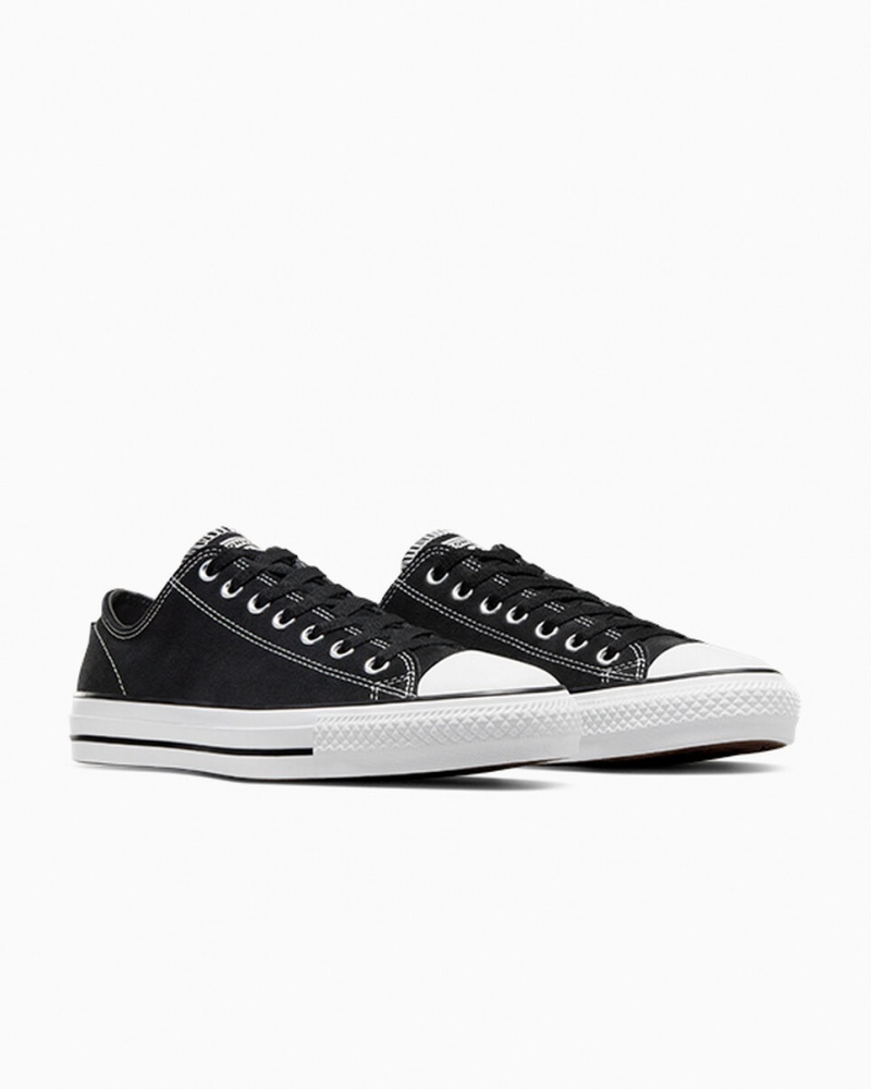 Converse CONS Chuck Taylor All Star Pro Suede Zwart Zwart Wit | 1573-TWGYU