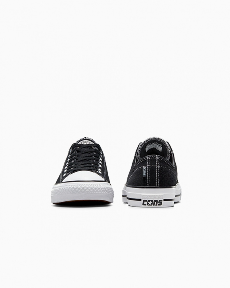 Converse CONS Chuck Taylor All Star Pro Suede Zwart Zwart Wit | 4307-IEQCA