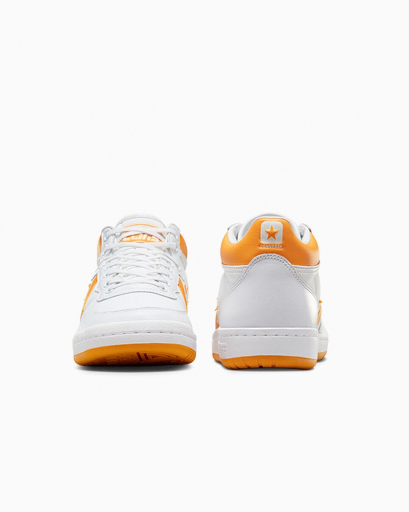 Converse CONS Fastbreak Pro Leren Wit Lichtgeel Wit | 9861-LNZOE