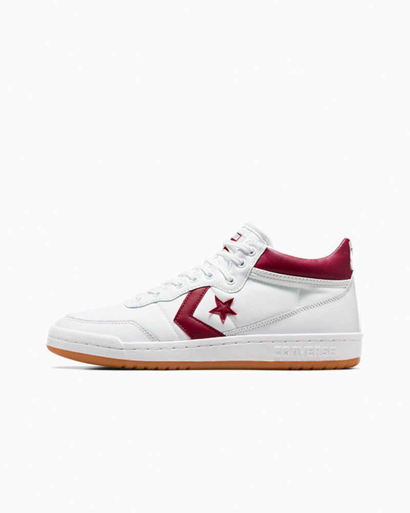 Converse CONS Fastbreak Pro Leren Wit Rood Wit | 3714-ZLJIX