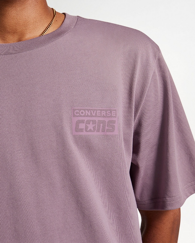 Converse CONS Grafische T-Shirt Grijs | 4859-YBEDU