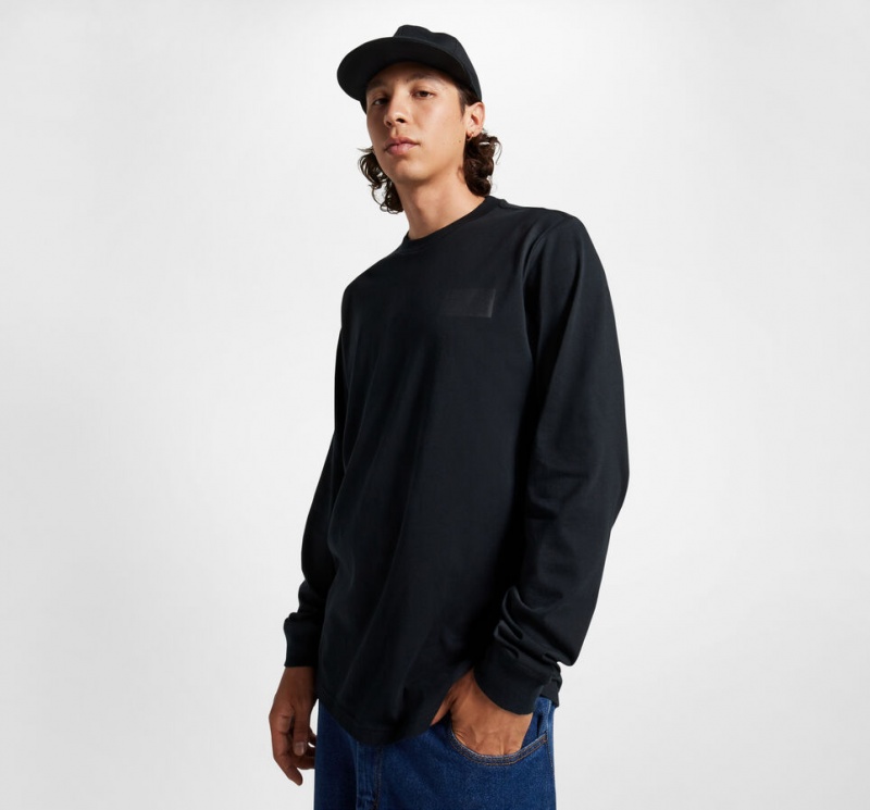 Converse CONS Long Sleeve T-Shirt Zwart | 3867-NOAPE