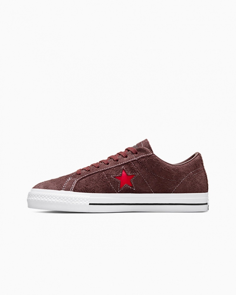 Converse CONS One Star Pro Bruin Wit Rood | 1530-EXLSY