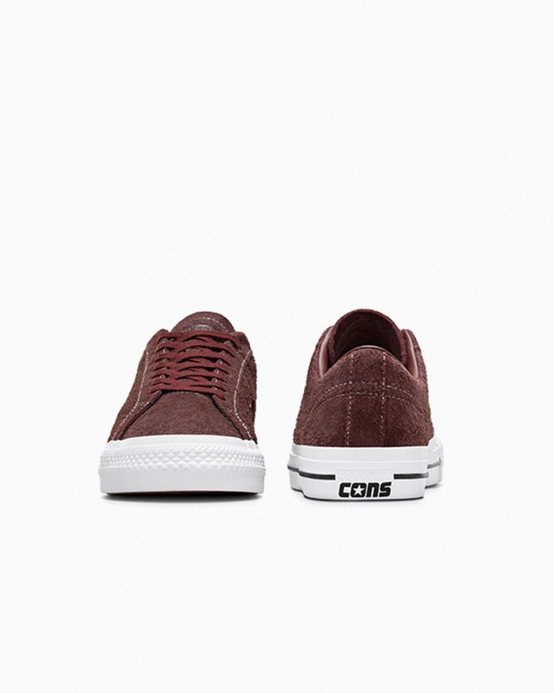 Converse CONS One Star Pro Bruin Wit Rood | 1530-EXLSY