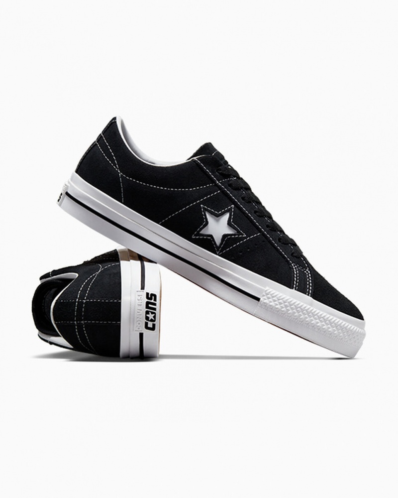 Converse CONS One Star Pro Zwart Zwart Wit | 3721-KPCES