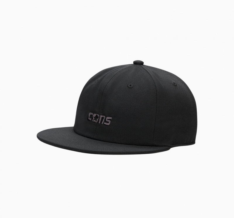 Converse CONS Six Panel Baseball Hat Zwart | 4163-EBPCQ