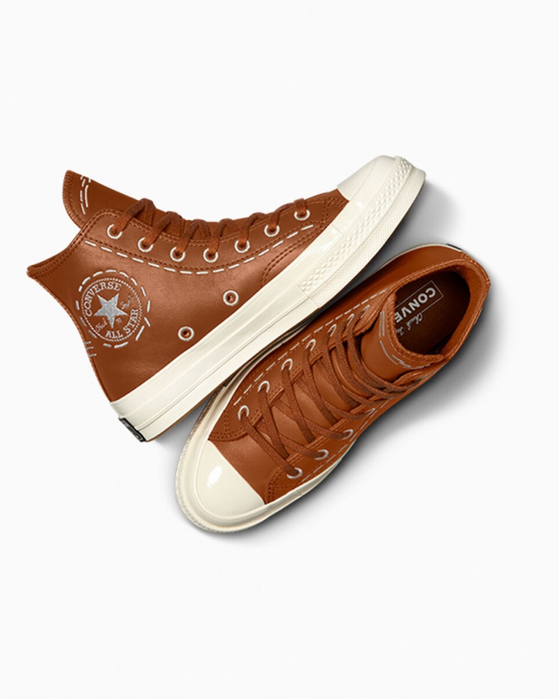 Converse Chuck 70 Bold Stitch Tawny Owl / Tawny Owl / Egret | 7589-BRELJ